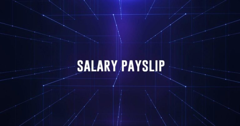 Salary Payslip