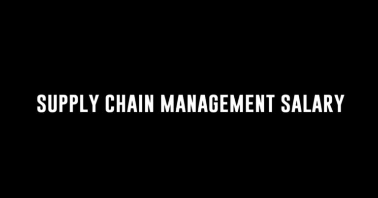 Supply Chain Management Salary