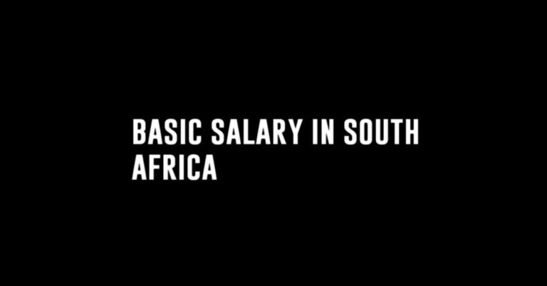 basic salary in south africa
