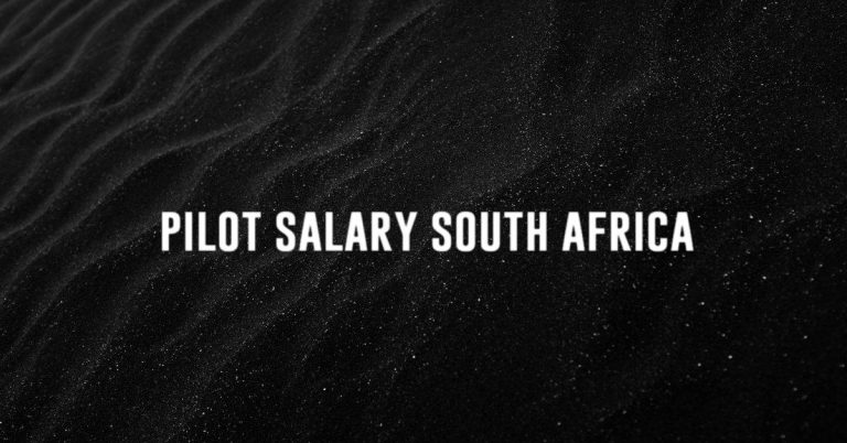 Pilot Salary South Africa