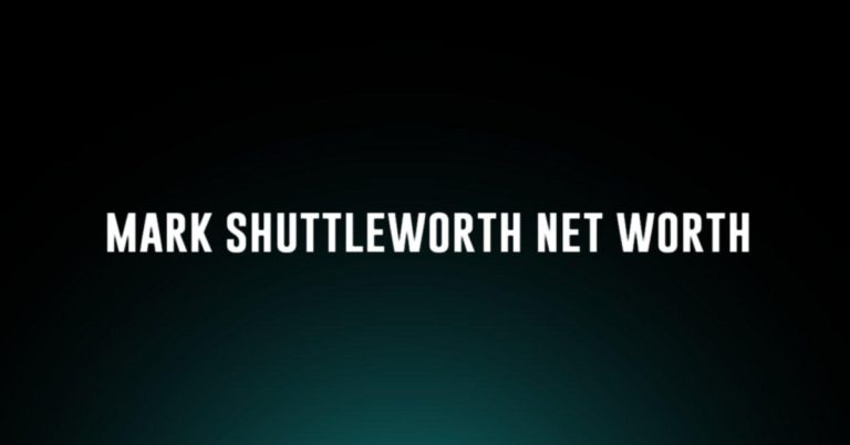 mark shuttleworth net worth