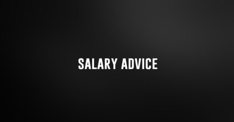 salary advice